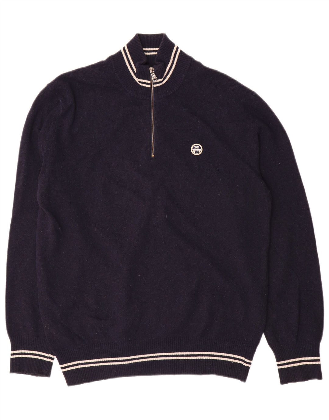 Ανδρικό πουλόβερ με φερμουάρ North Sails 2XL Μαλλί Navy Blue