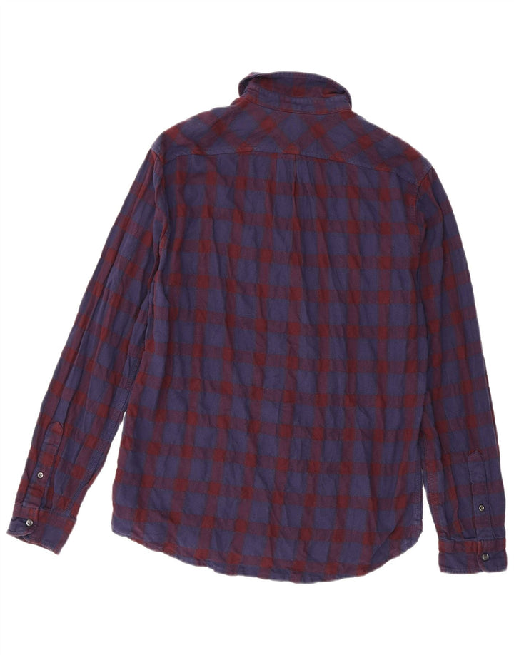 Ανδρικό Diesel Flannel πουκάμισο XL Navy Blue Check Cotton