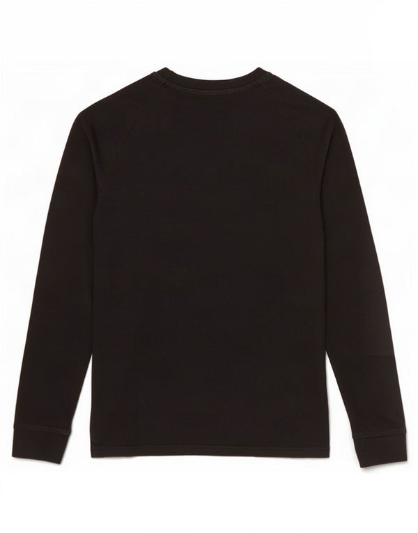Adidas Boys Top Long Sleeve 12-13 Years Black Cotton