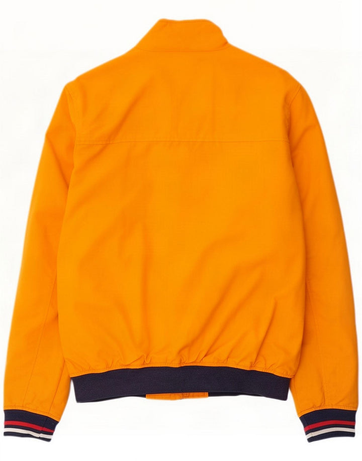 Tommy Hilfiger Ανδρικό Bomber Jacket UK 38 Medium Orange Colourblock Polyamide