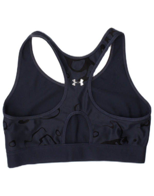 Γυναικείο γραφικό αθλητικό σουτιέν Under Armour Top Medium Blue Navy Geometric Sports