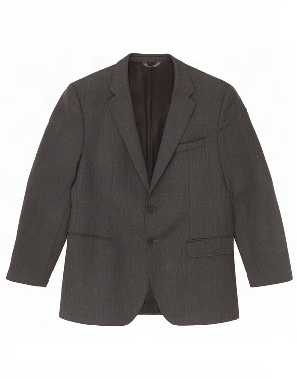 Ανδρικό σακάκι σακάκι Hugo Boss με 2 κουμπιά EU 52 XL Γκρι παρθένο μαλλί
