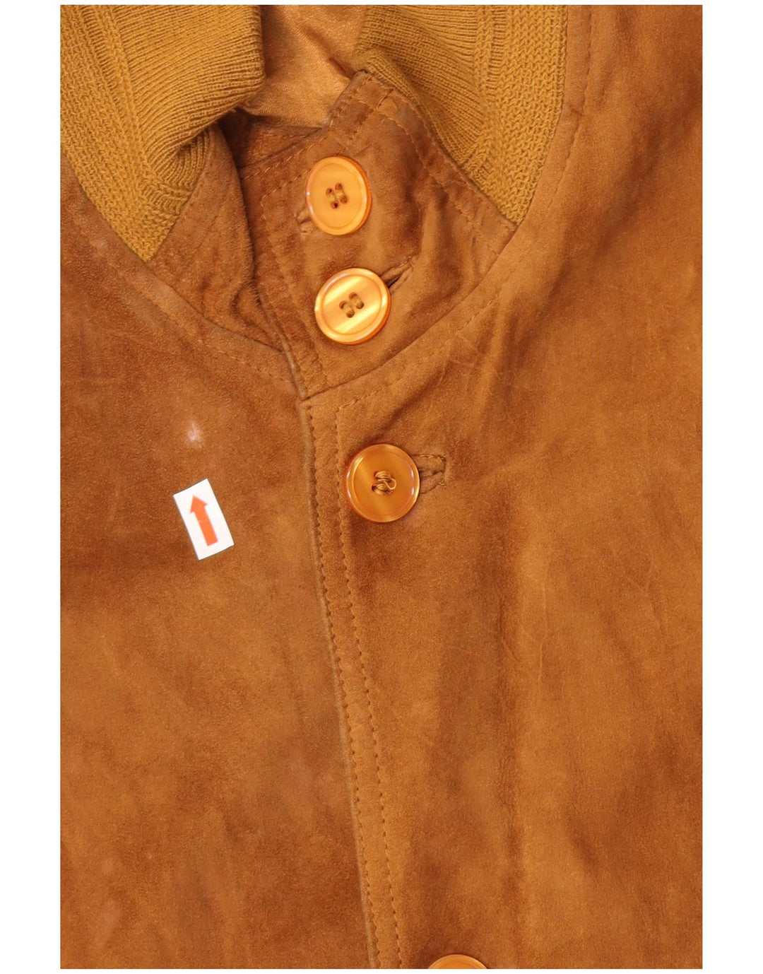 Vintage Ανδρικό Suede Bomber Jacket IT 50 Large Beige Leather