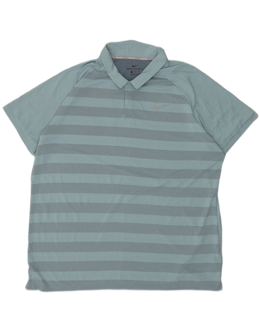 Ανδρικό μπλουζάκι πόλο NIKE 2XL μπλε ριγέ πολυεστέρα