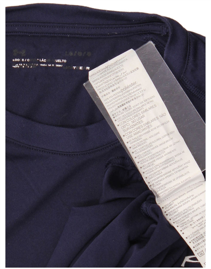 Under Armour Ανδρικό T-Shirt Top Large Navy Blue Polyester