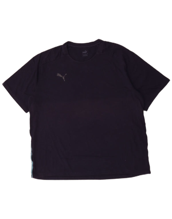 Ανδρικό T-Shirt Puma Top 3XL Navy Blue από βαμβάκι