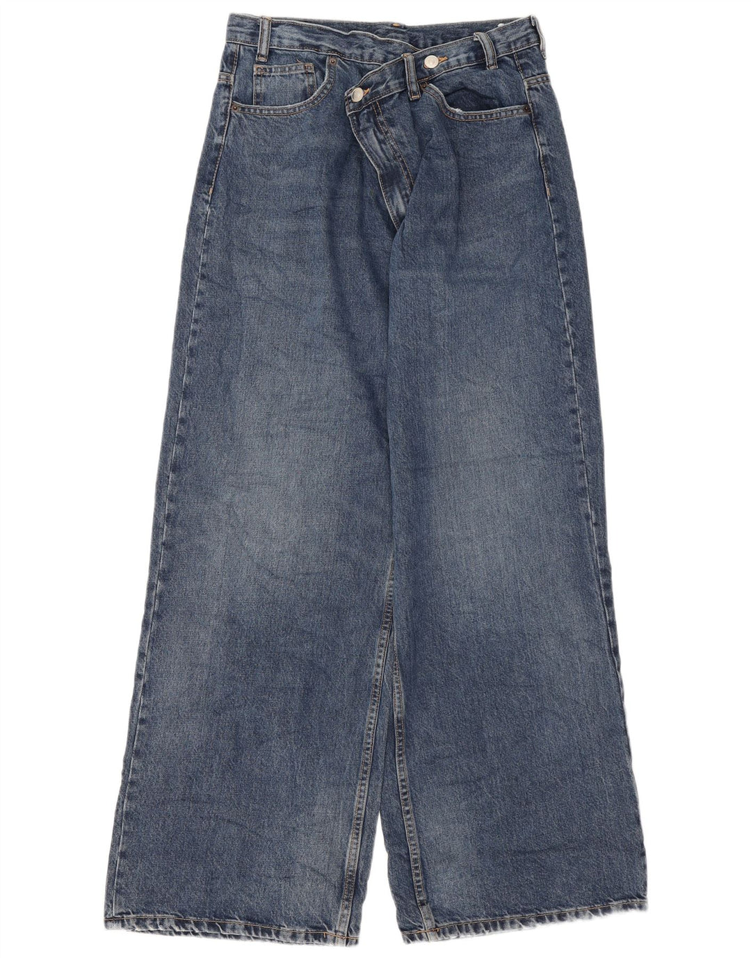 Zara Γυναικείο Wide Leg Jeans EU 38 Small W28 L31 Blue