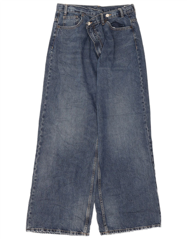Zara Γυναικείο Wide Leg Jeans EU 38 Small W28 L31 Blue