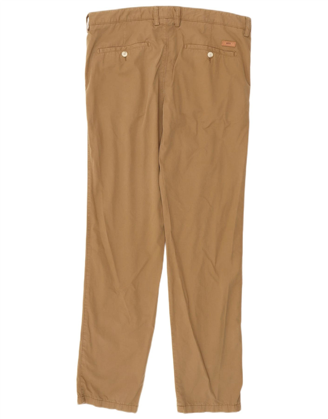 HUGO BOSS Ανδρικό ίσιο παντελόνι Chino EU 48 Medium W38 L33 Beige βαμβακερό