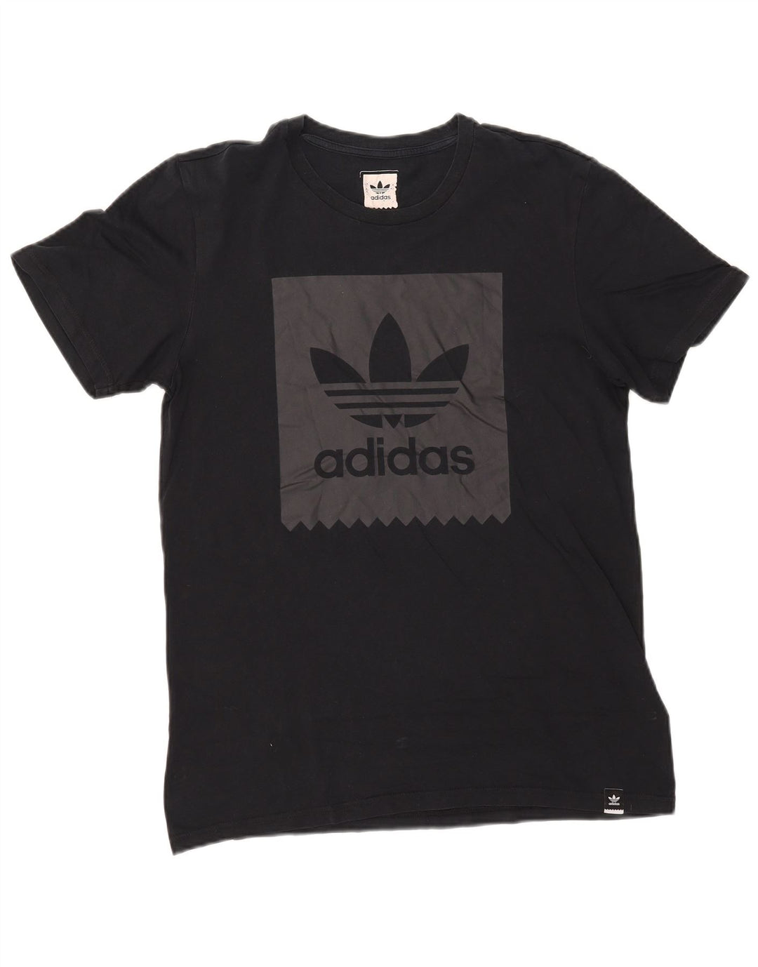Ανδρικό γραφικό T-Shirt Adidas Top από μεσαίο μπλε ναυτικό βαμβακερό