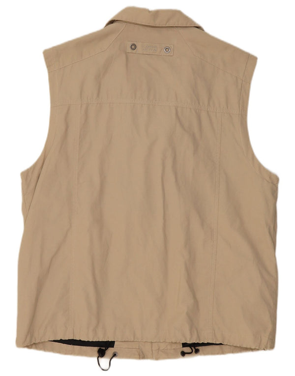 CAMEL ACTIVE Mens Utility Gilet EU 54 XL Beige Cotton
