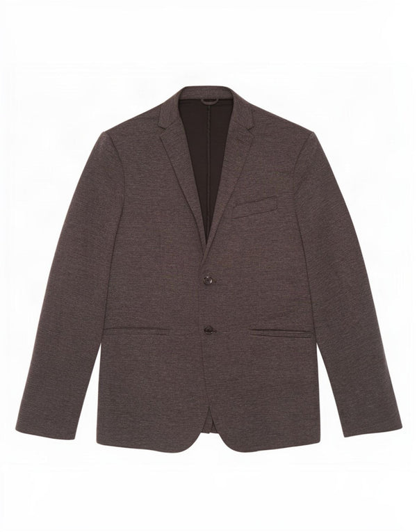 Zara Ανδρικό μπουφάν blazer 2 κουμπιών UK 42 XL Grey Polyester