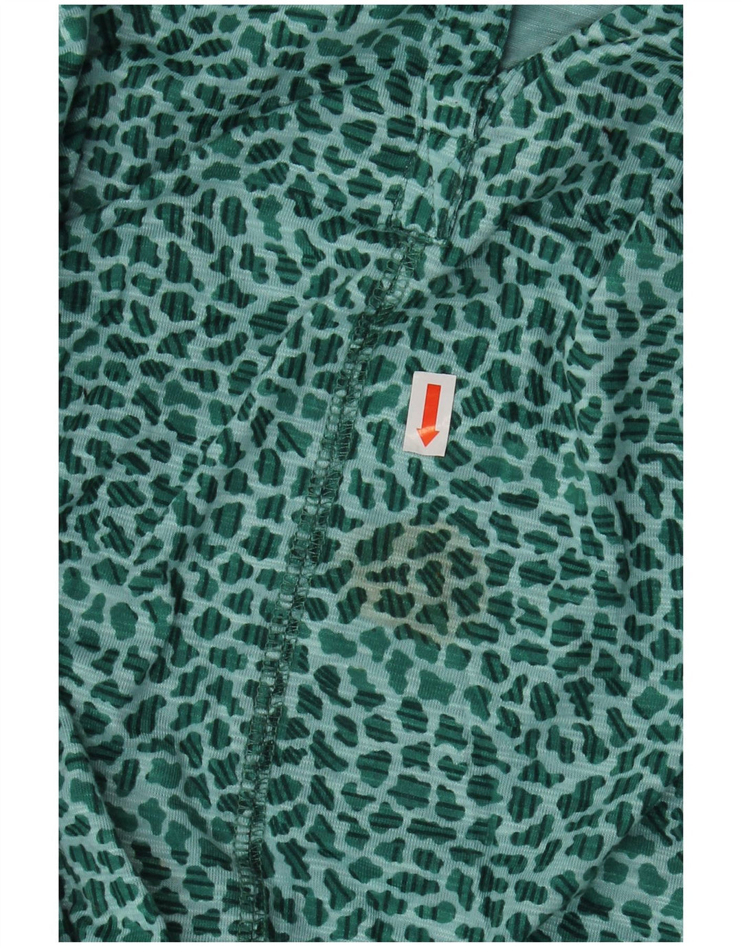 L.L.BEAN Γυναικεία μπλούζα με 3/4 μανίκια τοπ UK 22 3XL Green Animal Print