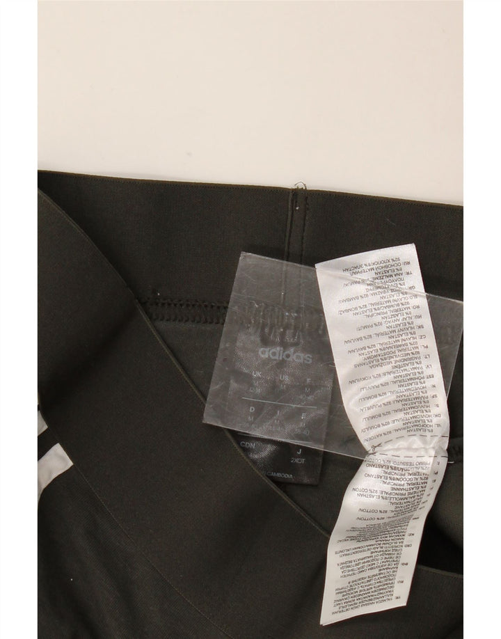 Γυναικείο κολάν Adidas UK 12/14 Μεσαίο βαμβάκι χακί