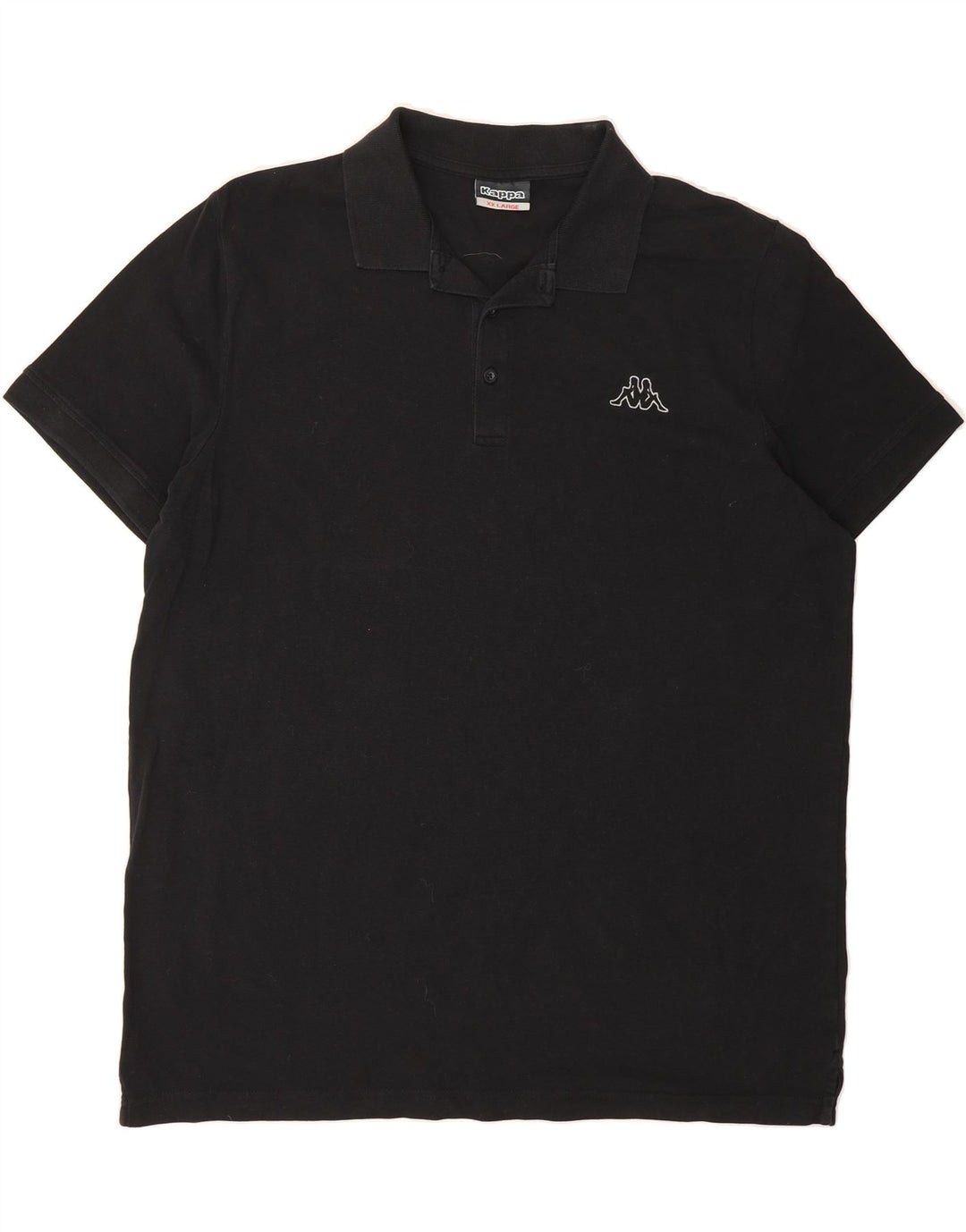 KAPPA Mens Polo Shirt 2XL Black Cotton Vintage Kappa and Second-Hand Kappa from Messina Hembry 