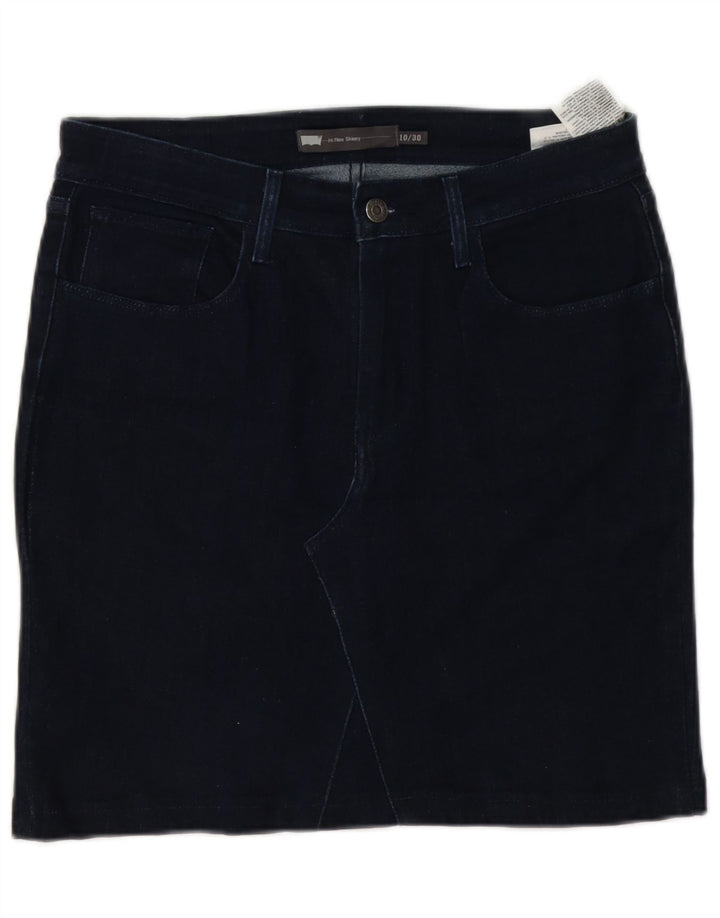 Γυναικεία τζιν φούστα Levi's W30 Βαμβακερή μεσαία ναυτική μπλε