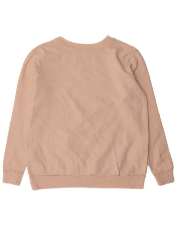 Calvin Klein Jeans Γυναικεία γραφικά υπερμεγέθη φούτερ Jumper UK 6 XS Pink