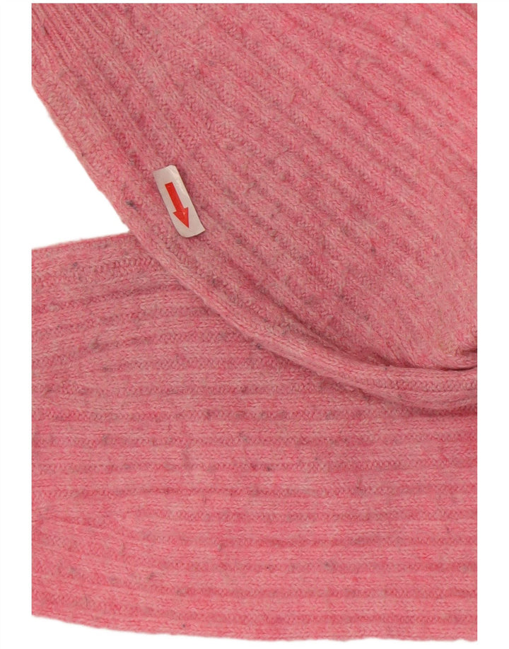Marks & Spencer Γυναικείο πουλόβερ Crop Cardigan UK 14 Medium Pink Acrylic