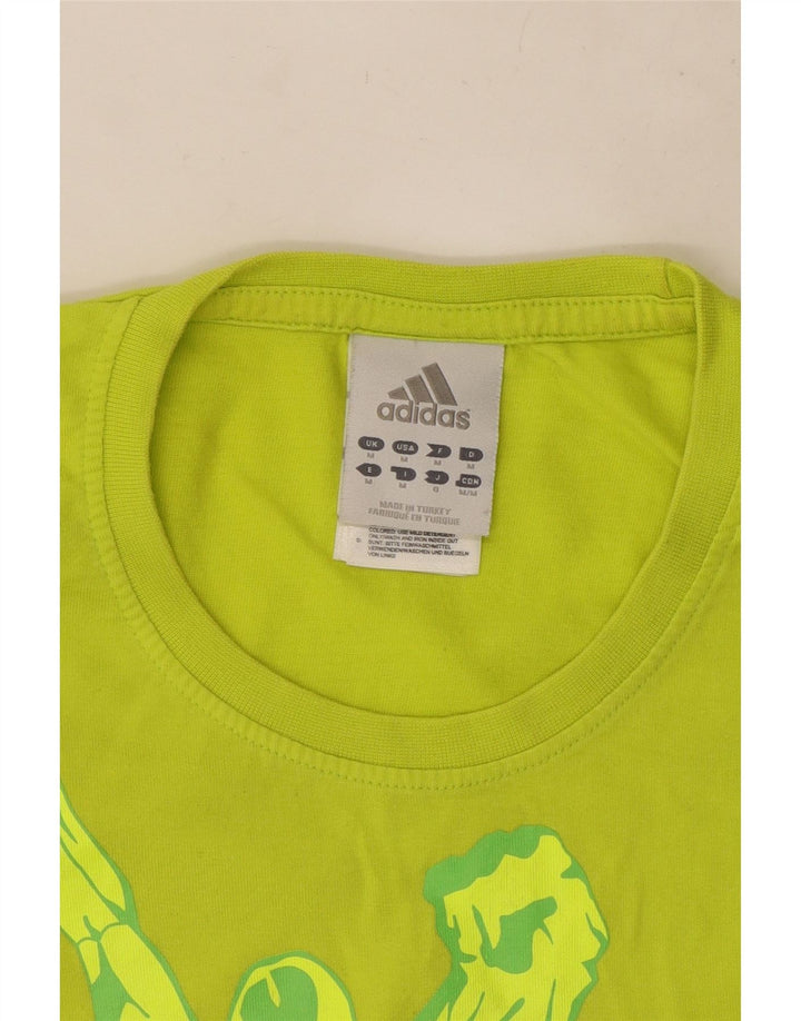 Ανδρικό γραφικό T-Shirt Adidas Top Μεσαίο πράσινο βαμβακερό