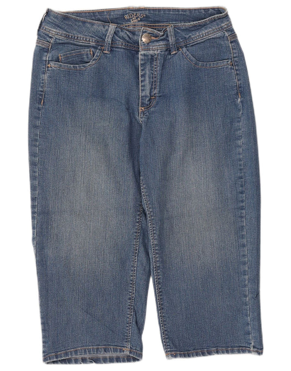 LEE Womens Riders Capri Jeans US 8 Medium W30 L18  Blue Cotton