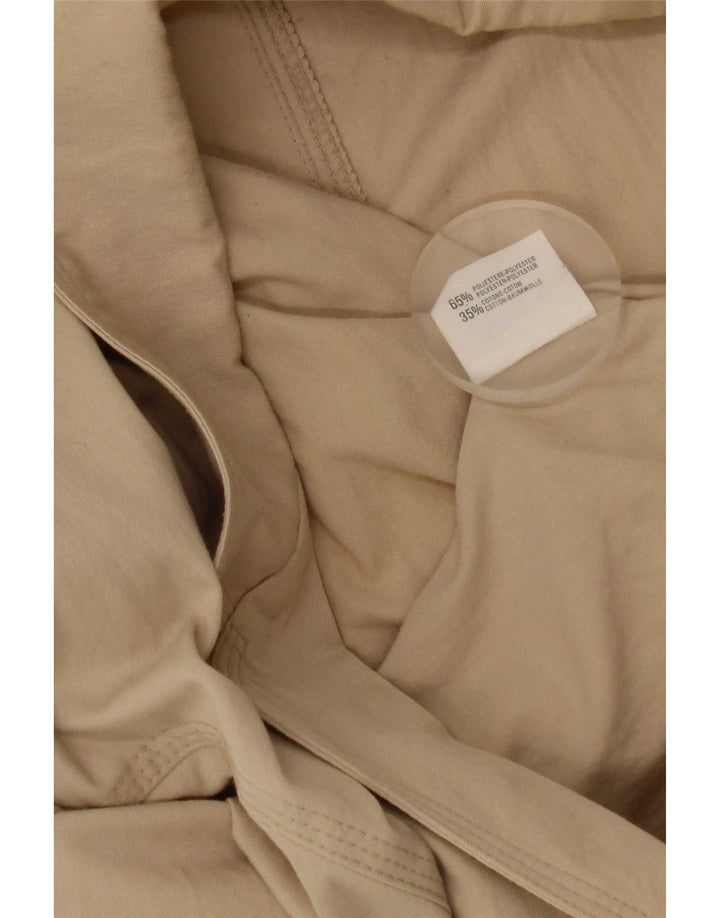 Stefanel Γυναικείο σακάκι blazer 2 κουμπιών UK 16 Large Beige Polyester