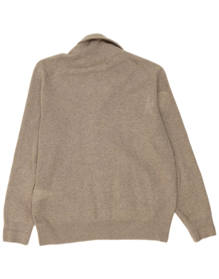 MARKS & SPENCER Ανδρικό πουλόβερ ζακέτα UK 44/46 XL Γκρι πολυεστέρας