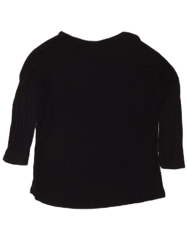 Massimo Dutti Γυναικείο τοπ 3/4 μανίκι UK 12 μεσαίο μαύρο