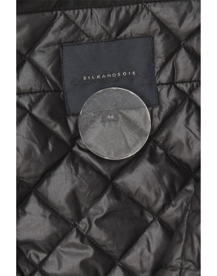 Γυναικείο μπουφάν με κουκούλα Silk and Soie IT 44 Medium Black Polyamide