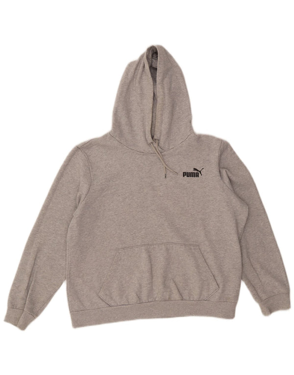 Puma Γυναικείο Hoodie Jumper UK 16 μεγάλο βαμβακερό γκρι