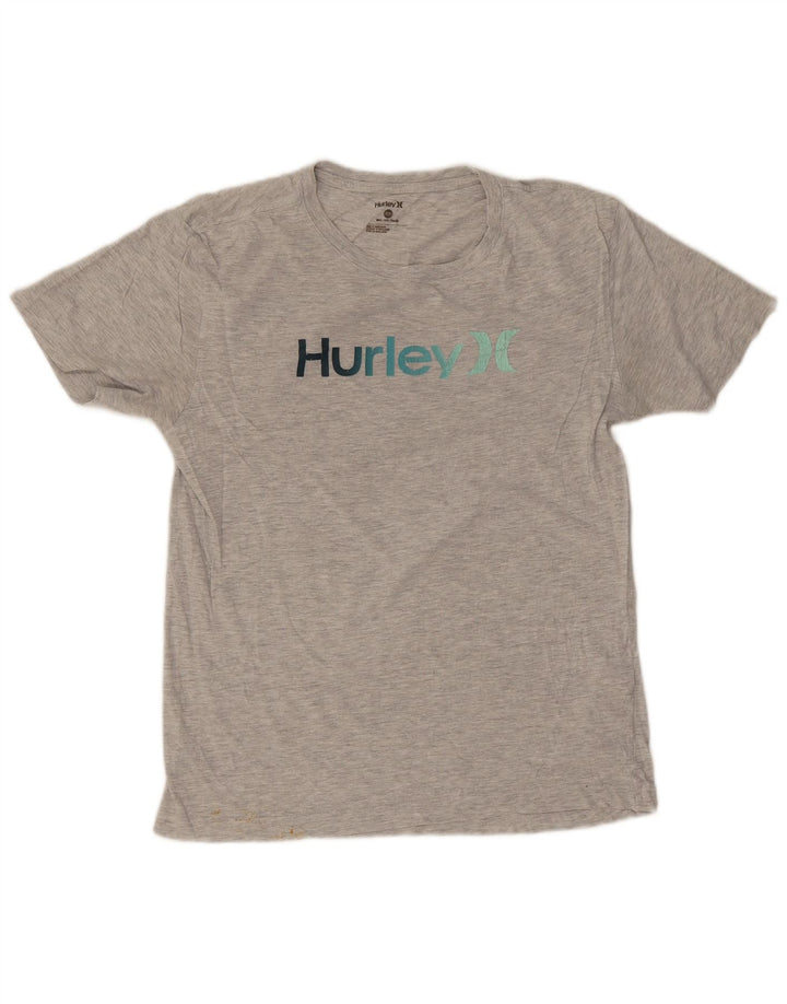 Ανδρικό γραφικό T-Shirt Hurley Top Small Grey