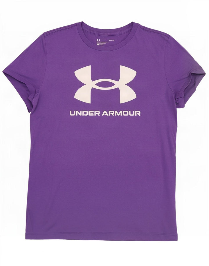 Ανδρικό γραφικό μπλουζάκι Under Armour Top Μεσαίο Μωβ βαμβακερό