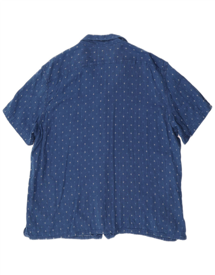 Ανδρικό πουκάμισο Levi's Relaxed κοντομάνικο XL Βαμβακερό με μπλε στίγματα