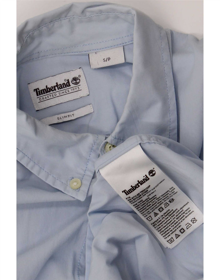 Ανδρικό πουκάμισο Timberland Slim Fit Μικρό μπλε βαμβακερό