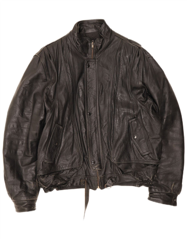 Vintage Ανδρικό Δερμάτινο Μπουφάν UK 42 XL Κόκκινο