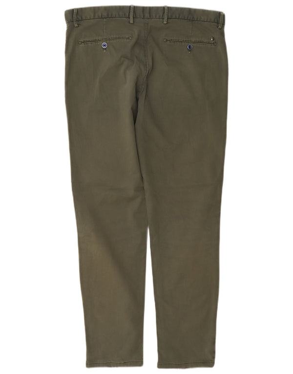 Massimo Dutti Ανδρικό παντελόνι Chino με λεπτή εφαρμογή EU 44 Large W34 L29 Khaki