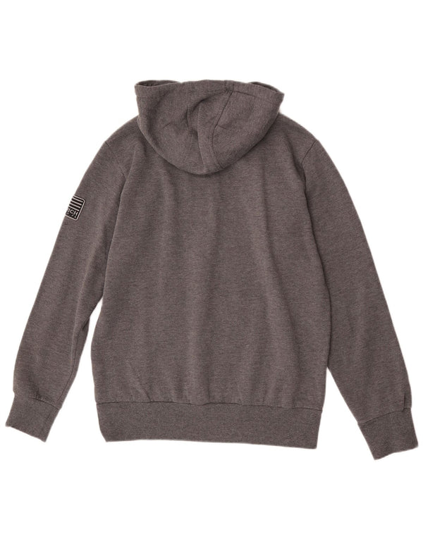 Woolrich Woolrich Γυναικείο Penn-Rich Graphic Hoodie Jumper μεγάλο γκρι βαμβακερό