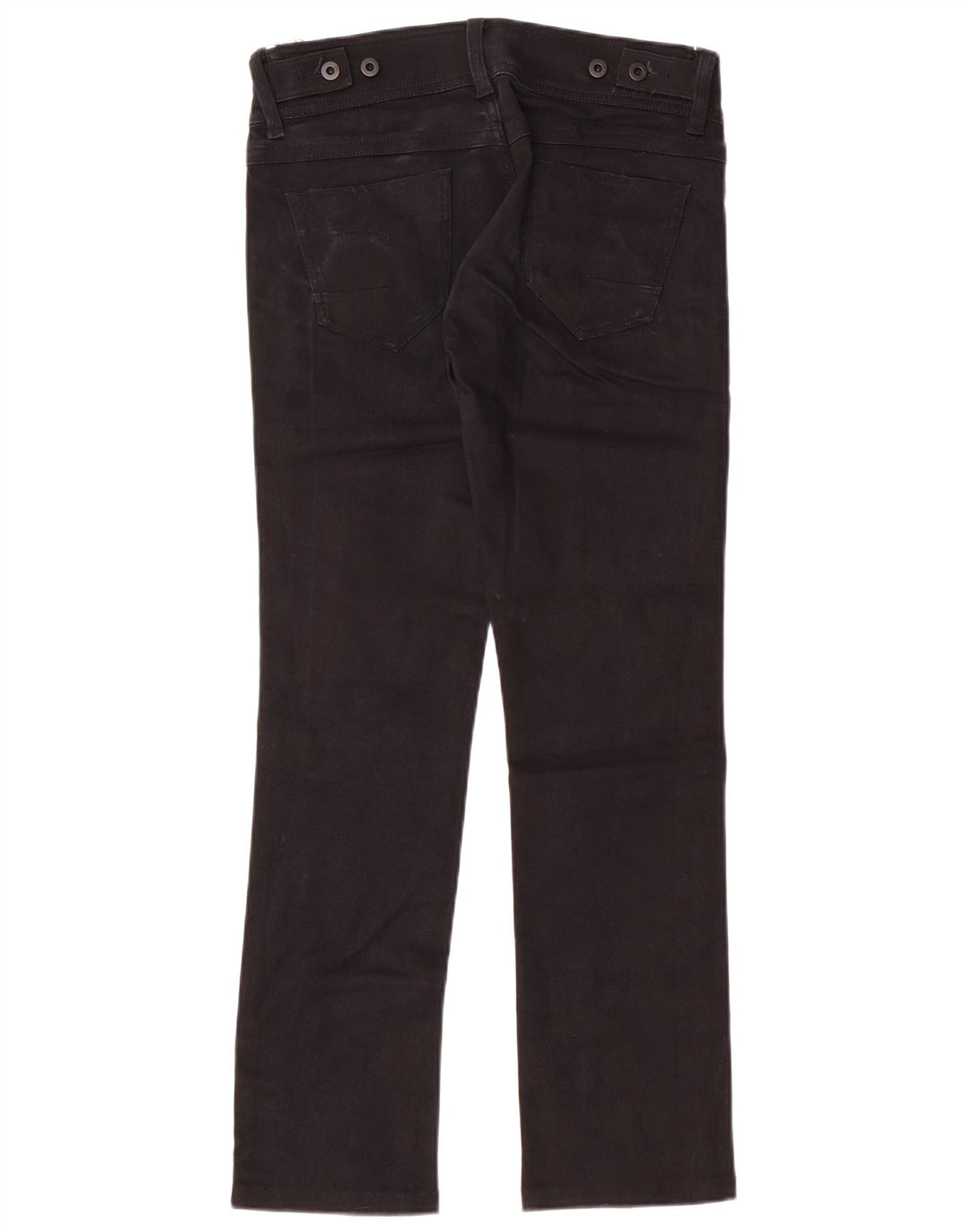 G-STAR Womens Straight Jeans W27 L28 Black Cotton