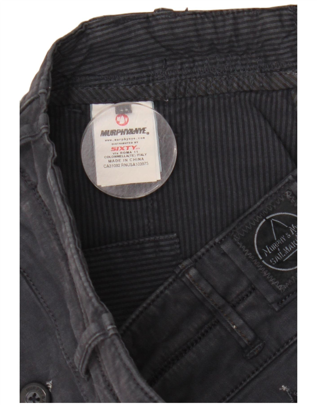 Murphy & Nye Mens Sailmakers Straight Cargo Παντελόνι W34 L32 Navy Blue