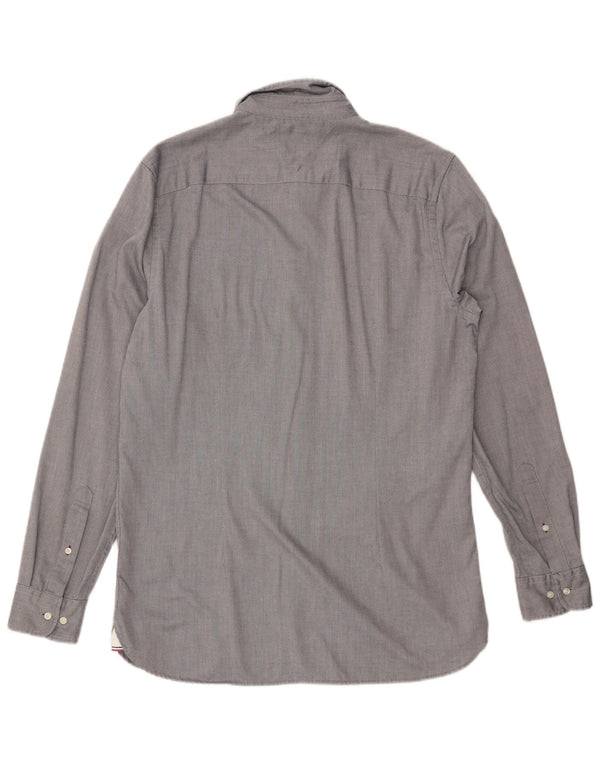 TOMMY HILFIGER Ανδρικό πουκάμισο Slim Fit μεγάλο γκρι βαμβακερό