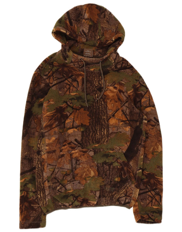 Jack Pyke Mens Hooded Fleece Jumper Medium Brown Camouflage Polyester