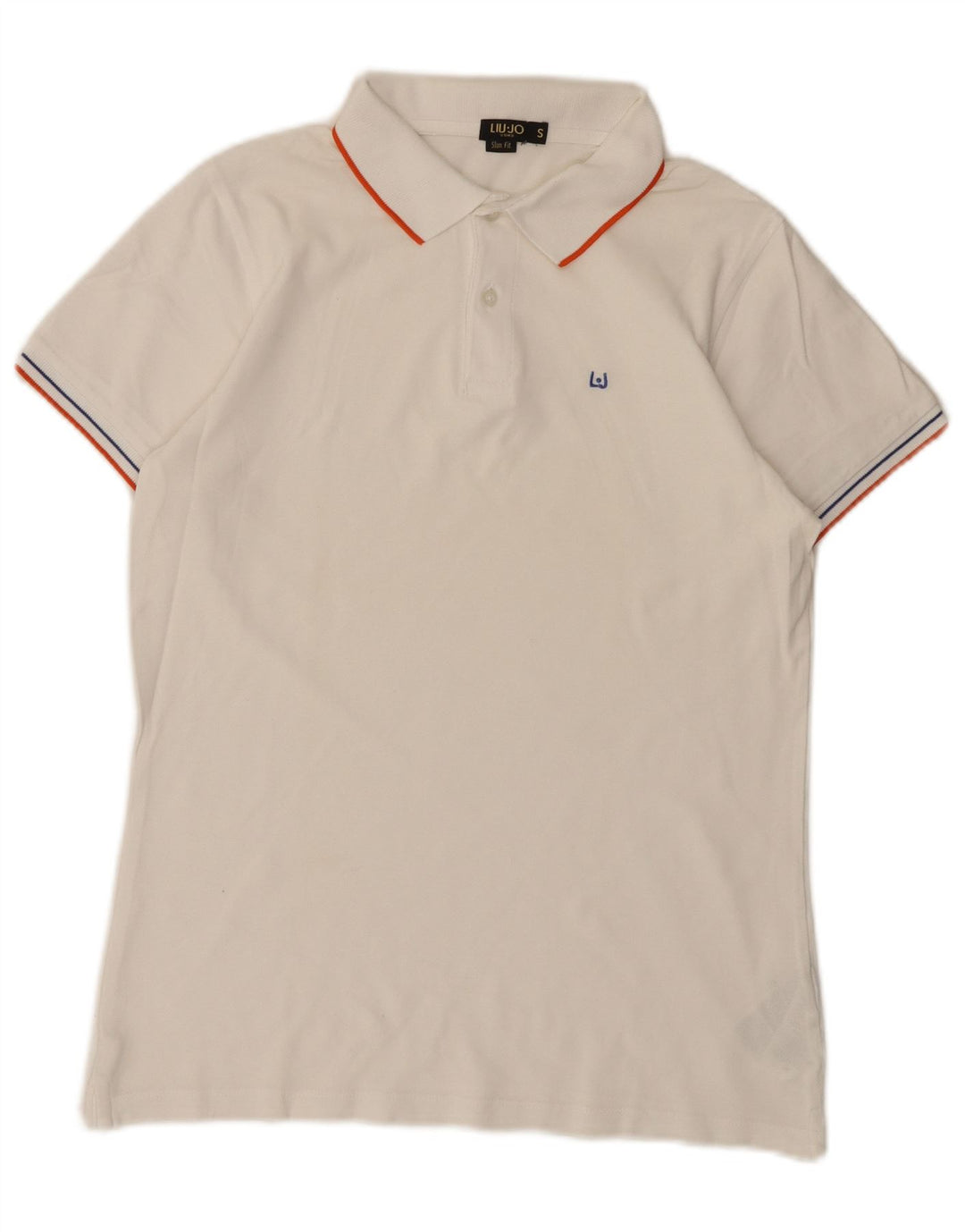 Liu Jo Ανδρικό πουκάμισο Polo Slim Fit Μικρό λευκό βαμβακερό