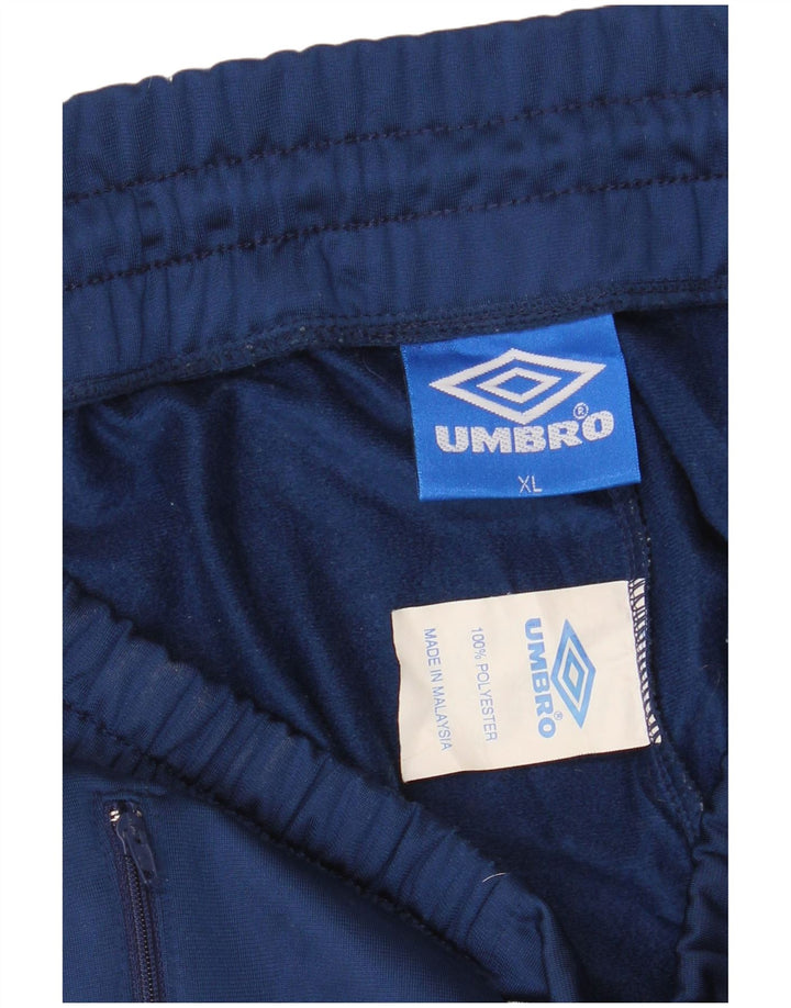 Ανδρική φόρμα γραφικής UMBRO Παντελόνι XL Navy Blue Colorblock Πολυεστέρας
