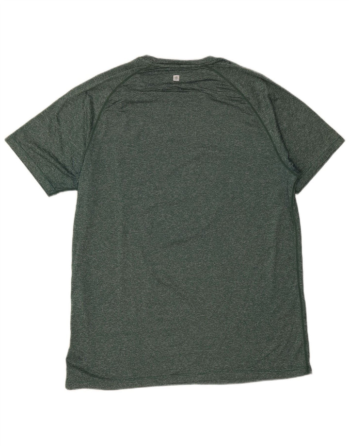 Ανδρικό T-Shirt Mountain Warehouse Top Large Green Flecked Nylon