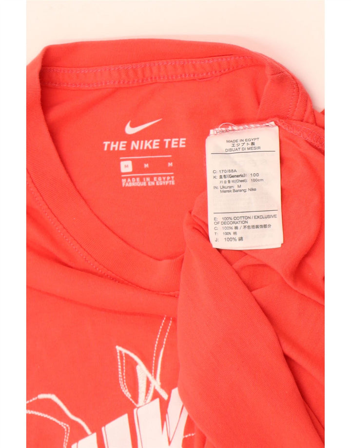 Ανδρικό γραφικό μπλουζάκι Nike, μεσαίο πορτοκαλί βαμβακερό