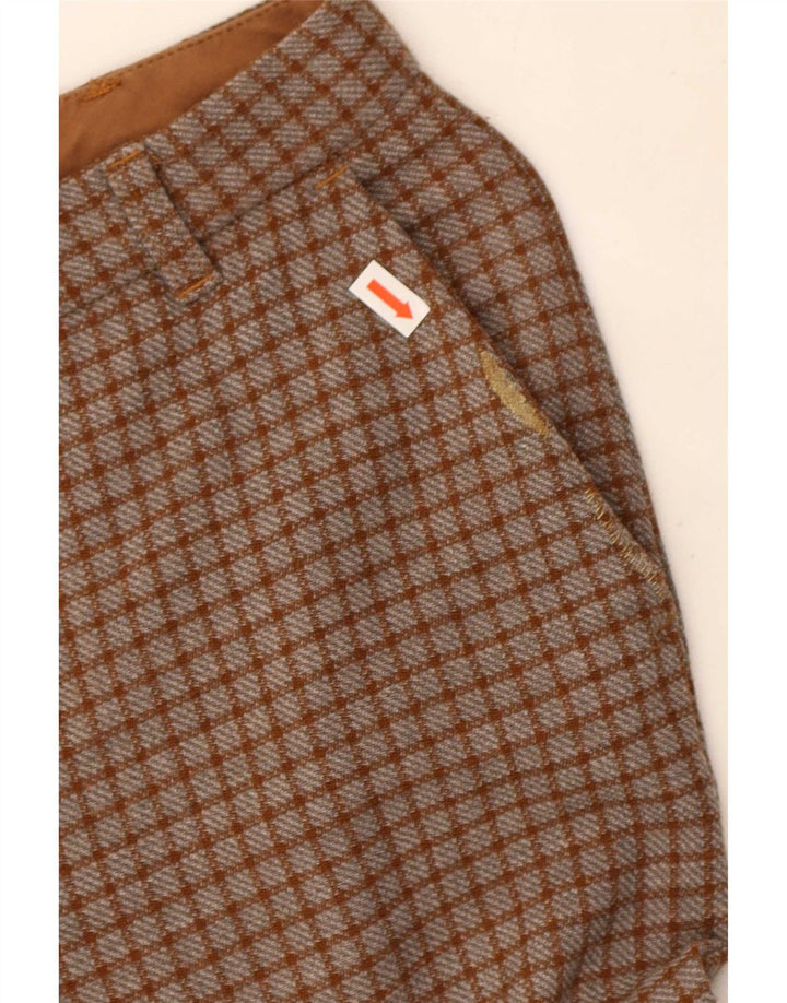 Pinko Γυναικείο Slim παντελόνι Chino W26 L26 Brown Check Polyester