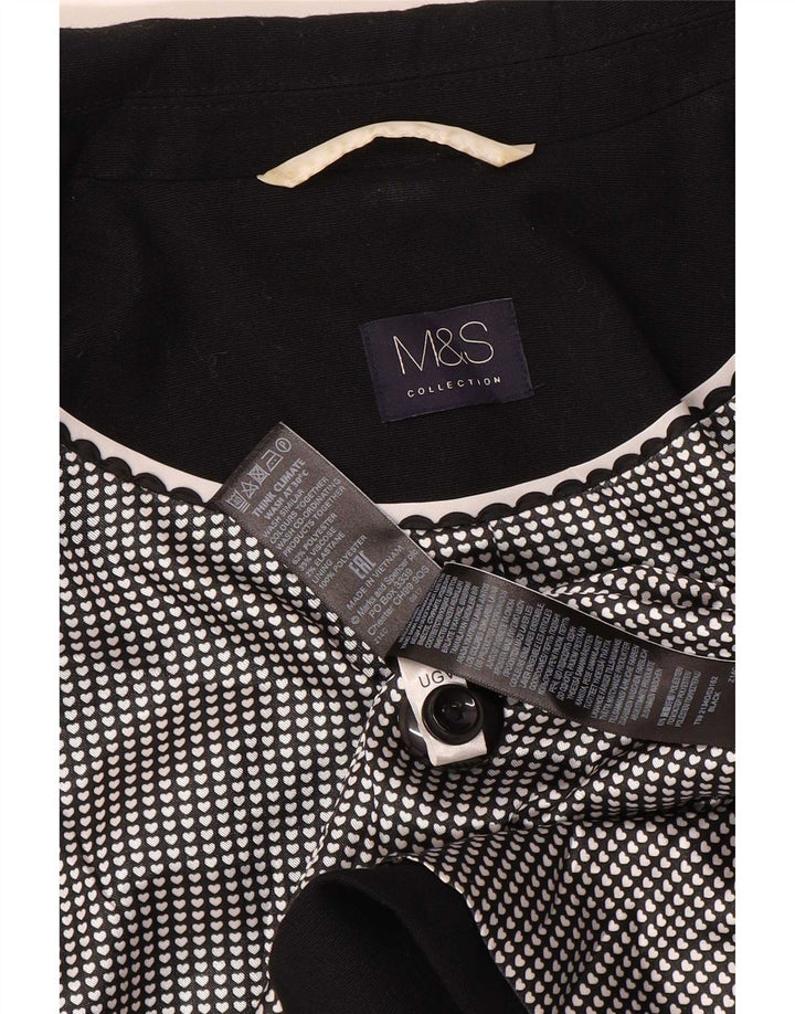 Marks & Spencer Γυναικείο μπουφάν blazer UK 20 2XL μαύρο πολυεστέρα