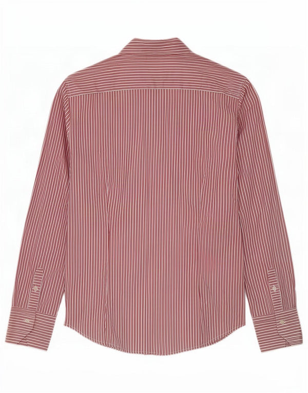 Γυναικείο πουκάμισο Benetton UK 14 Large Red Pinstripe