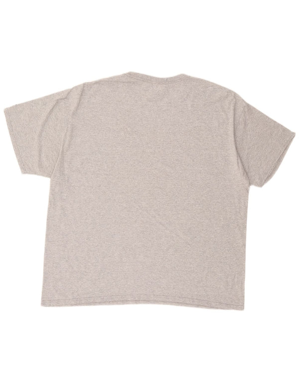 RUSSELL ATHLETIC Ανδρικό γραφικό μπλουζάκι Salukis Top 2XL γκρι βαμβακερό