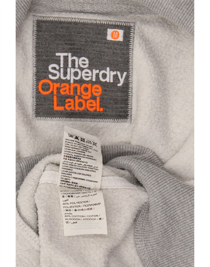 Ανδρική αθλητική φόρμα SUPERDRY Μπουφάν με μεσαίο γκρι πολυεστέρα