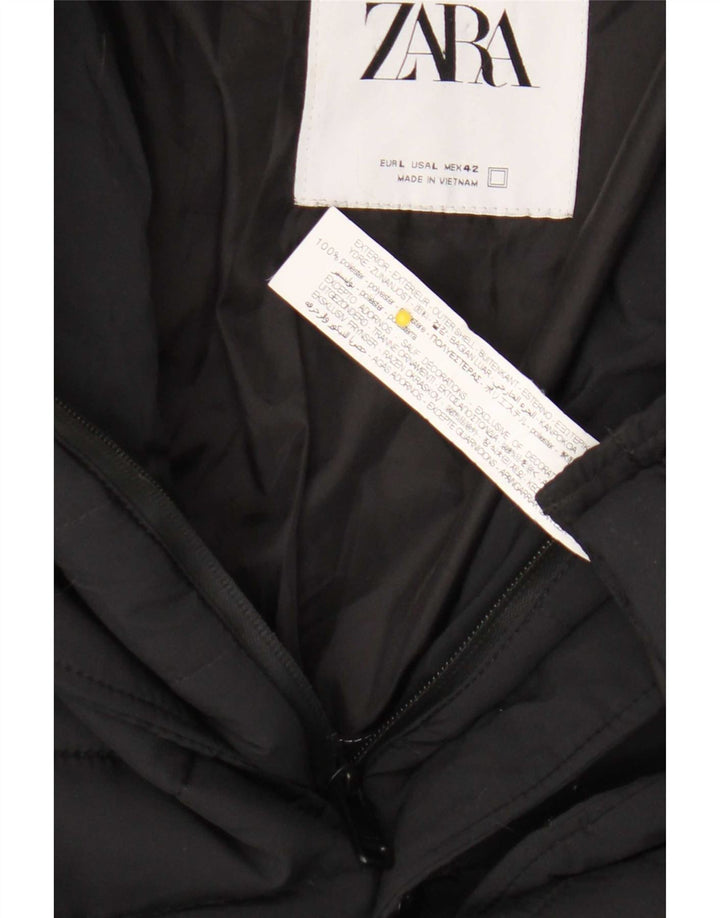 Zara Ανδρικό μπουφάν UK 40 Large Black Polyester